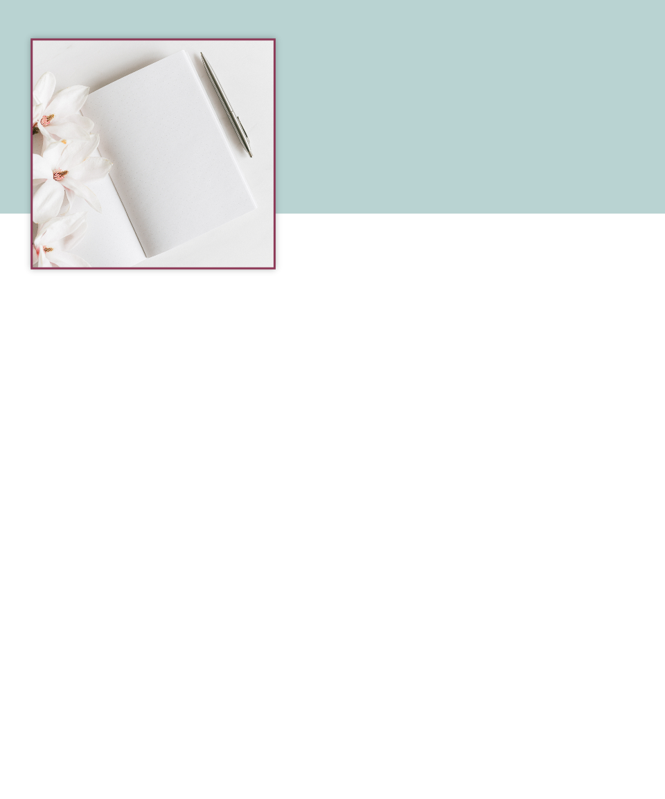 Blank notebook with silver pen